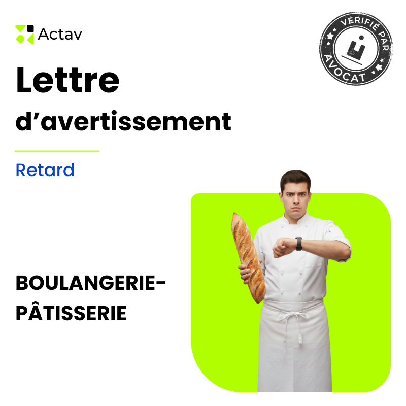 Lettre d'avertissement pour retard ( Boulangerie)